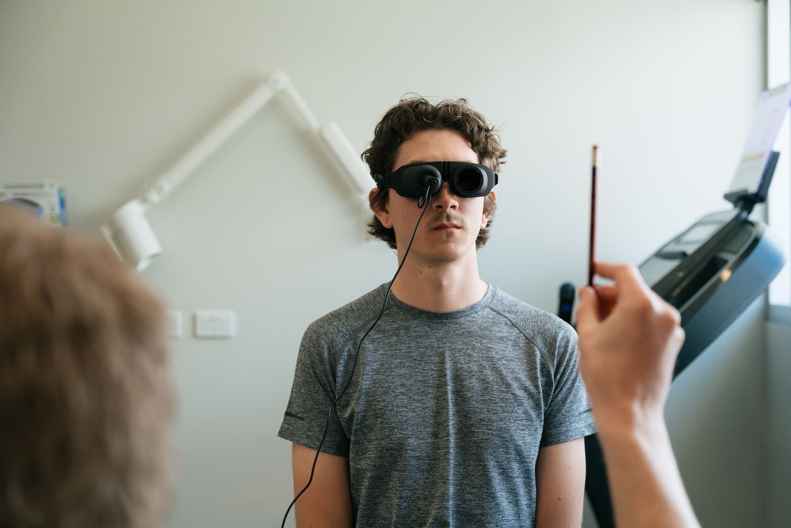 Vestibular and visual assessment using infrared goggles